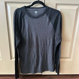 Old Navy Black and Gray Long Sleeve Shirt